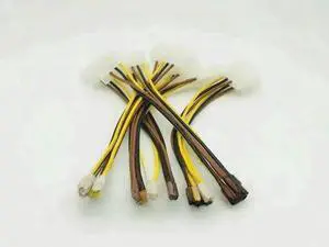 5PCS 15CM PCIe 6Pin Female to Dual 4Pin Molex & SATA Power Splitter Cables 5PCS 15CM PCIe 6Pin Female to Dual 4Pin Molex & SATA Power Splitter Cables