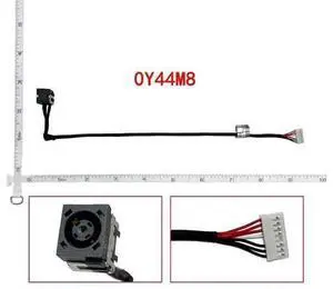 Laptop DC Power Jack with Cable Harness, Compatible with Dell Inspiron 15 7000 5577 5576 7557 7559 P57F P57F003, PN 0Y44M8 Laptop DC Power Jack with Cable Harness, Compatible with Dell Inspiron 15 7000 5577 5576 7557 7559 P57F P57F003, PN 0Y44M8