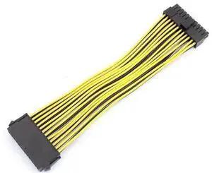 20cm 20+4Pin 24Pin Motherboard Power Extension Cable, 18AWG PSU Extension Cord for BTC Mining Rigs 20cm 20+4Pin 24Pin Motherboard Power Extension Cable, 18AWG PSU Extension Cord for BTC Mining Rigs