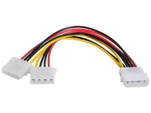 10cm 4Pin IDE 1 to 2 Power Splitter Cable, 5V/12V Output for HDD & SSD 10cm 4Pin IDE 1 to 2 Power Splitter Cable, 5V/12V Output for HDD & SSD