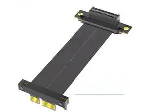 Dual 90 Degree PCIe 4.0 X1 Riser Cable, 8Gbps PCI Express 1X to 1X Extension Cord for Desktop Dual 90 Degree PCIe 4.0 X1 Riser Cable, 8Gbps PCI Express 1X to 1X Extension Cord for Desktop