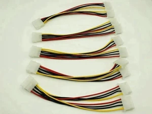 5PCS 4Pin Molex to Dual 4Pin IDE Power Splitter Cable for Mining 5PCS 4Pin Molex to Dual 4Pin IDE Power Splitter Cable for Mining