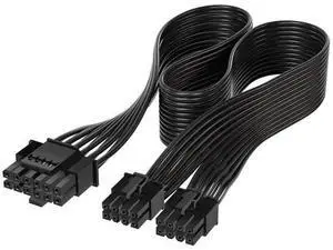 ATX 3.0 PCIe 5.0 12VHPWR 16Pin Modular PSU Cable to Dual ATX 8Pin, Compatible with RTX 3080 / 3090 Ti Graphics Cards ATX 3.0 PCIe 5.0 12VHPWR 16Pin Modular PSU Cable to Dual ATX 8Pin, Compatible with RTX 3080 / 3090 Ti Graphics Cards