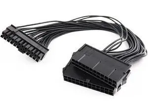 Dual PSU Synchronous Startup 24Pin Extension Cable Kit, ATX 20+4 Pin Multiple Power Supply Splitter Adapter Cord for Desktop Motherboard Dual Power Expansion Dual PSU Synchronous Startup 24Pin Extension Cable Kit, ATX 20+4 Pin Multiple Power Supply Splitter Adapter Cord for Desktop Motherboard Dual Power Expansion