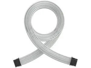 White Sleeved PCIe 5.0 12VHPWR 16Pin(12+4) Male-to-Male Modular PSU Cable, 16AWG for RTX 3090Ti, RTX 4080, RTX 4090 White Sleeved PCIe 5.0 12VHPWR 16Pin(12+4) Male-to-Male Modular PSU Cable, 16AWG for RTX 3090Ti, RTX 4080, RTX 4090