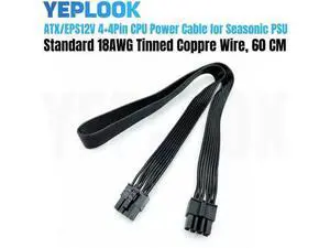 8Pin to Split 4+4Pin EPS ATX12V CPU Modular Power Cable Compatible with Seasonic X-1050XM2, X-1250XM2, X-650 KM3, X-750 KM3, X-850 KM3 PSU 8Pin to Split 4+4Pin EPS ATX12V CPU Modular Power Cable Compatible with Seasonic X-1050XM2, X-1250XM2, X-650 KM3, X-750 KM3, X-850 KM3 PSU