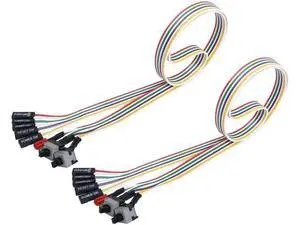 2 Pack 65cm ATX PC Front Panel Cable Kit, Power On/Off Switch + Reset Button + HDD LED Indicator Wire Assembly 2 Pack 65cm ATX PC Front Panel Cable Kit, Power On/Off Switch + Reset Button + HDD LED Indicator Wire Assembly