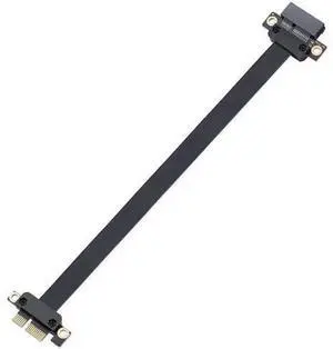 PCI Express 36Pin X1 Extension Cable, 180 Degree Straight Angle PCIe 3.0 Riser Cord, 20cm Length PCI Express 36Pin X1 Extension Cable, 180 Degree Straight Angle PCIe 3.0 Riser Cord, 20cm Length