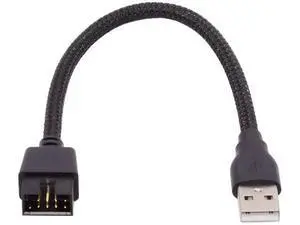20cm Nylon Braided Motherboard 9/10Pin Header Male to USB 2.0 Male External Extension Cable 20cm Nylon Braided Motherboard 9/10Pin Header Male to USB 2.0 Male External Extension Cable