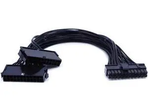 30cm ATX 24Pin (20+4) Dual PSU Synchronous Startup Extension Cable, Male to Female Y Splitter Cord for BTC Mining Rig Dual Power Supply Synchronization 30cm ATX 24Pin (20+4) Dual PSU Synchronous Startup Extension Cable, Male to Female Y Splitter Cord for BTC Mining Rig Dual Power Supply Synchronization