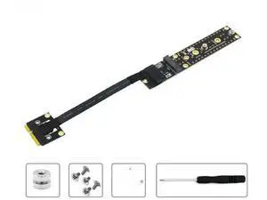 Mini PCIe Male to M.2 Key M Female Adapter, Mini PCI-E to NVME NGFF M.2 Key M Riser Card for PCI-E Tester Expansion Mini PCIe Male to M.2 Key M Female Adapter, Mini PCI-E to NVME NGFF M.2 Key M Riser Card for PCI-E Tester Expansion