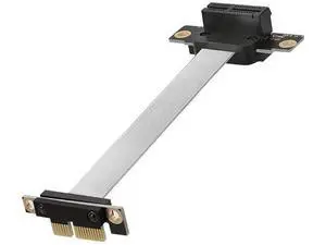 5cm PCIe x1 Extension Cable, Silver-Plated Shielded Foldable PCI Express 1X Riser Cord, Full Speed Lossless Signal Transmission 5cm PCIe x1 Extension Cable, Silver-Plated Shielded Foldable PCI Express 1X Riser Cord, Full Speed Lossless Signal Transmission