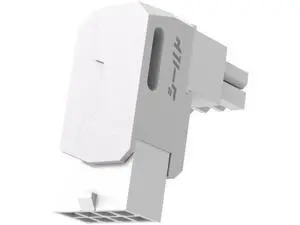 1 Pack White Reverse Type Shield Series Aluminum 90-Degree Angled 8-Pin PCIe GPU Power Adapter 1 Pack White Reverse Type Shield Series Aluminum 90-Degree Angled 8-Pin PCIe GPU Power Adapter