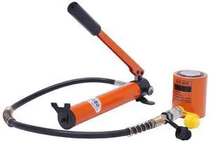 1pcs 10/20T Hydraulic Ram Cylinder Jack Low Profile Porta Power Ram Single-Acting Mini Jack Ram with CP-180 Hydraulic Hand Pump(20T Pump) 1pcs 10/20T Hydraulic Ram Cylinder Jack Low Profile Porta Power Ram Single-Acting Mini Jack Ram with CP-180 Hydraulic Hand Pump(20T Pump)