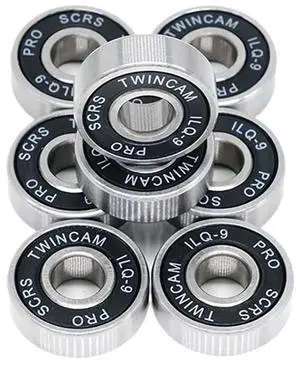 8Pcs Roller Skate Wheel Bearings Deep Groove 608RS ABEC-9 Miniature Ball Bearings Chrome Steel Bearing for Skateboard 8Pcs Roller Skate Wheel Bearings Deep Groove 608RS ABEC-9 Miniature Ball Bearings Chrome Steel Bearing for Skateboard
