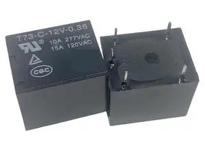 1pcs T73-C-12V-0.35 (T73-1C-12V-10A) Relay 5 pins 1pcs T73-C-12V-0.35 (T73-1C-12V-10A) Relay 5 pins