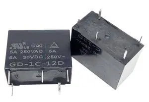 1pcs GD-1C-12D (33F-1C-12V-5A) Relay 5 pins 1pcs GD-1C-12D (33F-1C-12V-5A) Relay 5 pins