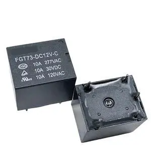 1pcs FGT73-DC12V-C (T73C-10A) Relay 5pins 1pcs FGT73-DC12V-C (T73C-10A) Relay 5pins
