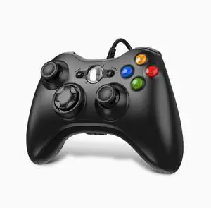 X360 Wired Gaming Controller for Computer Steam Dual Vibration X360 Wireless Bluetooth Shared Host for Dedicated Use Black wired 360 shape PC gamepad standalone unit X360 Wired Gaming Controller for Computer Steam Dual Vibration X360 Wireless Bluetooth Shared Host for Dedicated Use Black wired 360 shape PC gamepad standalone unit