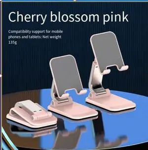 Desktop tablet/tablet stand, foldable multi-functional bedside Cherry Blossom Pink Desktop tablet/tablet stand, foldable multi-functional bedside Cherry Blossom Pink