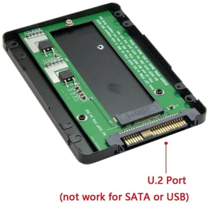 SFF-8639 U.2 to NVMe M.2 M-Key NGFF PCIe SSD for Case Enclosure Converter Adapter PCIe M2 SFF-8639 U.2 to NVMe M.2 M-Key NGFF PCIe SSD for Case Enclosure Converter Adapter PCIe M2