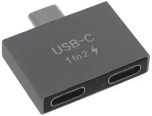 USB C Male To Dual USB C Female Splitter Converter Adapter Extension Connector for USB C PD Charger PC Laptop USB C Male To Dual USB C Female Splitter Converter Adapter Extension Connector for USB C PD Charger PC Laptop