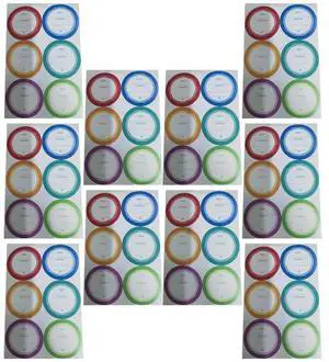 60Pcs Waterproof Date els Blank Bottle Stickers for Food Note el Stickers Convenient for Kitchen Office 60Pcs Waterproof Date els Blank Bottle Stickers for Food Note el Stickers Convenient for Kitchen Office