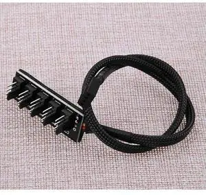 5Pcs Pwm Fan Splitter Cable 1in5 CPU Cooler Extension Adapter Supports Fan2 Fan4 Tachometer Signal Pc Cooling 5Pcs Pwm Fan Splitter Cable 1in5 CPU Cooler Extension Adapter Supports Fan2 Fan4 Tachometer Signal Pc Cooling
