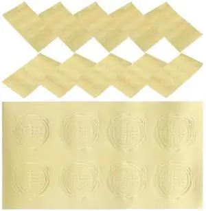 20 Sheets Gold Embossed Self-Adhesive Sealing Stickers for Candy Bags Gift Boxes Baking Packaging Party Favors Envelope Seal 20 Sheets Gold Embossed Self-Adhesive Sealing Stickers for Candy Bags Gift Boxes Baking Packaging Party Favors Envelope Seal