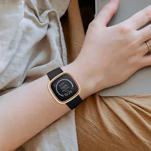 1Pcs Premium Environmental Watch Protector Case Compatible with Fitbit Versa3 Sense All-Around Protection Flexible Non-Slip 1Pcs Premium Environmental Watch Protector Case Compatible with Fitbit Versa3 Sense All-Around Protection Flexible Non-Slip