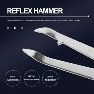 Multifunctional Reflex Hammer Neurological Percussion Diagnostic Hammer Lightweight Stainless Steel for Hospital Nerve Multifunctional Reflex Hammer Neurological Percussion Diagnostic Hammer Lightweight Stainless Steel for Hospital Nerve