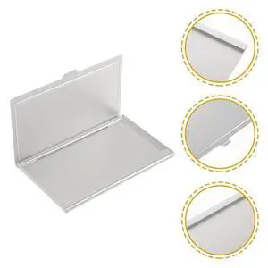 Aluminum Sublimation Business Card Box DIY Heat Transfer l Card Holder for Office Corporate Gift Large Capacity Blank Name Aluminum Sublimation Business Card Box DIY Heat Transfer l Card Holder for Office Corporate Gift Large Capacity Blank Name