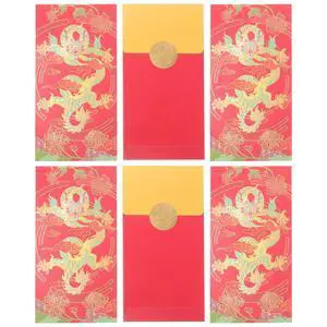 6Pcs 2024 Red Envelopes Paper Chinese Dragon Year Money Packets Year Gift Luck Blessings 2024 Red Envelopes 6Pcs 2024 Red Envelopes Paper Chinese Dragon Year Money Packets Year Gift Luck Blessings 2024 Red Envelopes