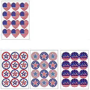 500Pcs American Flag Sealing Stickers Independence Day Decorative els for Cake Bags Biscuit Packaging Notebook Decoration 500Pcs American Flag Sealing Stickers Independence Day Decorative els for Cake Bags Biscuit Packaging Notebook Decoration