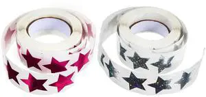 2 Rolls Reward Star Stickers Self Adhesive Glitter Stars els for School Kids Crafts Party Decoration Sealing Stickers 2 Rolls Reward Star Stickers Self Adhesive Glitter Stars els for School Kids Crafts Party Decoration Sealing Stickers