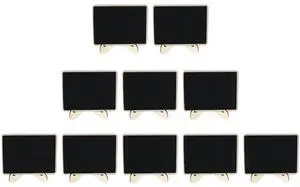 10Pcs Mini Blackboard Stands Black Wooden Small Chalkboard Message Boards Table Decor for Party Wedding Home Office Use 10Pcs Mini Blackboard Stands Black Wooden Small Chalkboard Message Boards Table Decor for Party Wedding Home Office Use