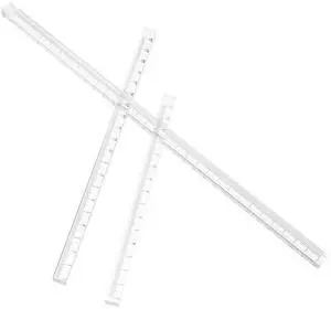 3Pcs Clear Acrylic Ruler Set Student Drafting Straight Measuring Tool for Architecture Design Professional Drawing Tools 3Pcs Clear Acrylic Ruler Set Student Drafting Straight Measuring Tool for Architecture Design Professional Drawing Tools