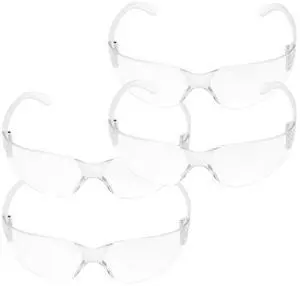 4Pcs Protective Anti-Spittle Glasses Eye Protector Transparent Lens Smooth Dust Wind Shield for Adults or Safety 4Pcs Protective Anti-Spittle Glasses Eye Protector Transparent Lens Smooth Dust Wind Shield for Adults or Safety
