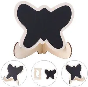 10Pcs Mini Wooden Blackboard Small Message Board for Desk Decoration Office Home Wedding Party Garden Plant Sign 10Pcs Mini Wooden Blackboard Small Message Board for Desk Decoration Office Home Wedding Party Garden Plant Sign