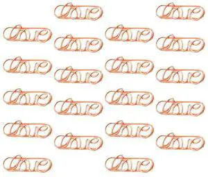 20Pcs Strong l Paper Clamps Rose Gold Memo Clip for Wedding Decor Photo Display Name Cards Office Supplies Creative Book 20Pcs Strong l Paper Clamps Rose Gold Memo Clip for Wedding Decor Photo Display Name Cards Office Supplies Creative Book