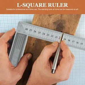 Heavy Duty L Square Ruler l 90 Degree Right Angle Measuring Tool Accurate Clear Markings for Carpentry Woodworking Home Heavy Duty L Square Ruler l 90 Degree Right Angle Measuring Tool Accurate Clear Markings for Carpentry Woodworking Home