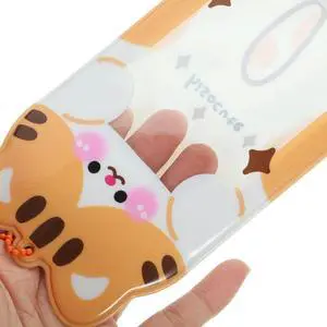 2Pcs Cartoon Animal Card Holder Clear PVC Id Badge Sleeve with Chain for Credit Bus Office School Cards Visible Reusable 2Pcs Cartoon Animal Card Holder Clear PVC Id Badge Sleeve with Chain for Credit Bus Office School Cards Visible Reusable