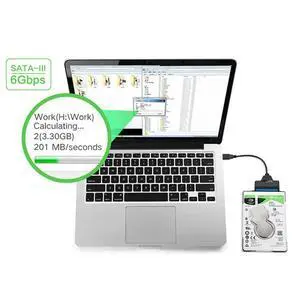 2.5 Inch Hard Drive to USB 3.0 Adapter Easy Data Cable Serial Port Supports Hdd SSD Hot Swap Plug Play Indicator 2.5 Inch Hard Drive to USB 3.0 Adapter Easy Data Cable Serial Port Supports Hdd SSD Hot Swap Plug Play Indicator