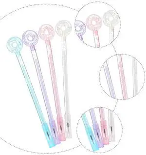 8Pcs Crystal Doughnut Gel Pens Smooth Writing Replaceable Refill Ideal for Coloring Books Doodling and Festival Souvenirs 8Pcs Crystal Doughnut Gel Pens Smooth Writing Replaceable Refill Ideal for Coloring Books Doodling and Festival Souvenirs