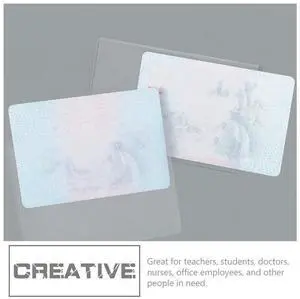 100 Pcs Clear Card Sleeves ID Badge Protector for Credit Bank Bus Metro Social Security Business Key Holder PVC White 100 Pcs Clear Card Sleeves ID Badge Protector for Credit Bank Bus Metro Social Security Business Key Holder PVC White