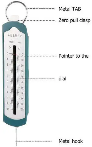 1Set Spring Dynamometer Stainless Steel High Precision Force Gauge for School Physics Measurement Teaching 1Set Spring Dynamometer Stainless Steel High Precision Force Gauge for School Physics Measurement Teaching