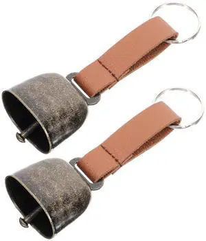 2Pcs Vintage Bear Bells for Hiking Camping l Warning Bell Outdoor Traveling Loud Anti-Lost Bell for Pets Cattle Sheep 2Pcs Vintage Bear Bells for Hiking Camping l Warning Bell Outdoor Traveling Loud Anti-Lost Bell for Pets Cattle Sheep