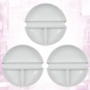 3Pcs Safe Premium Plastic Paint Trays Palette Set Space Saving for Artists Students Kids Painting Drawing Color 3Pcs Safe Premium Plastic Paint Trays Palette Set Space Saving for Artists Students Kids Painting Drawing Color