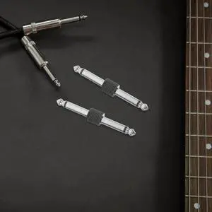 3Pcs 6.35mm Guitar Pedal Patch Connector Professional Straight Coupler for Pedalboard Setup High-Fidelity Sound Transmission No 3Pcs 6.35mm Guitar Pedal Patch Connector Professional Straight Coupler for Pedalboard Setup High-Fidelity Sound Transmission No