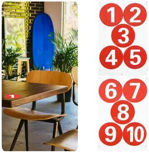 2 Sheets Creative Waterproof Number Pasters Round Design Vibrant Colors for Party Gifts Activities Craft Projects 2 Sheets Creative Waterproof Number Pasters Round Design Vibrant Colors for Party Gifts Activities Craft Projects